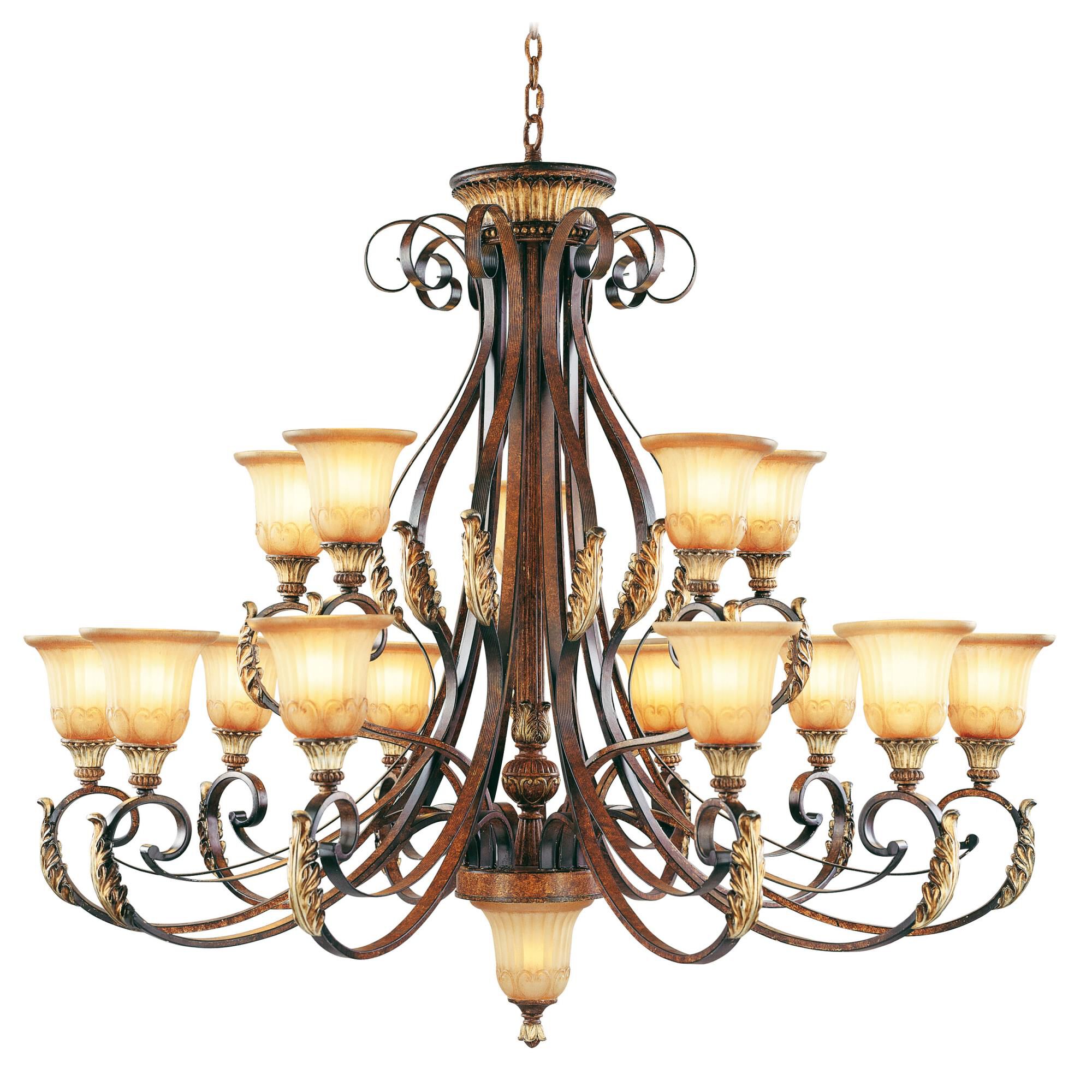 Villa Verona 50 Inch 16 Light Chandelier by Livex Lighting